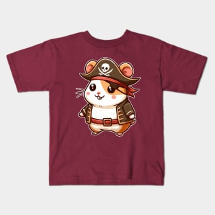 cute pirate hamster Kids T-Shirt